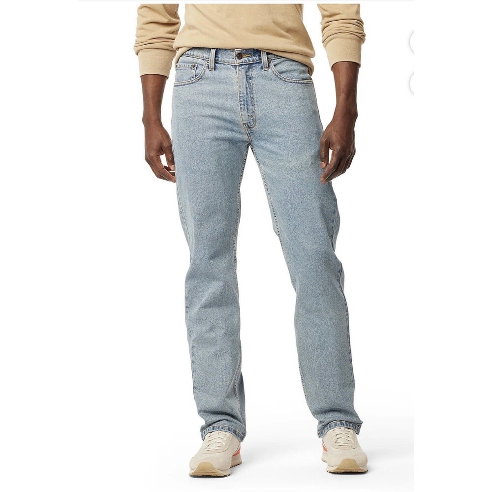 Levi Strauss Signature Regular Jeans Men Big & Tall Size 48x30 Indigo Blue NEW